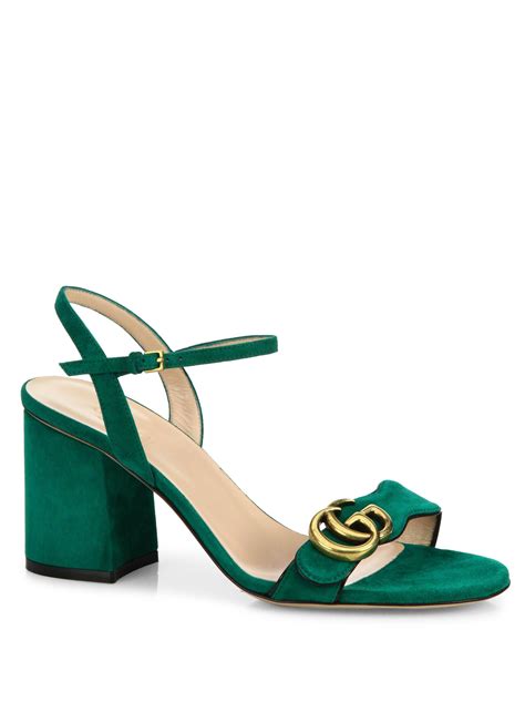 gucci heeled sandals|gucci sandals women heels.